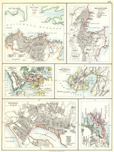  Wellington; Auckland; Wellington; Dunedin; Dunedin and Otago Harbour