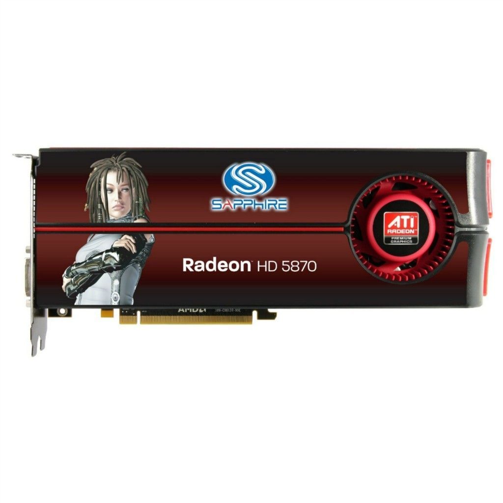  Radeon HD 5870 1 GB DDR5 Dual DVI I HDMI DP PCI Express Graphics Card