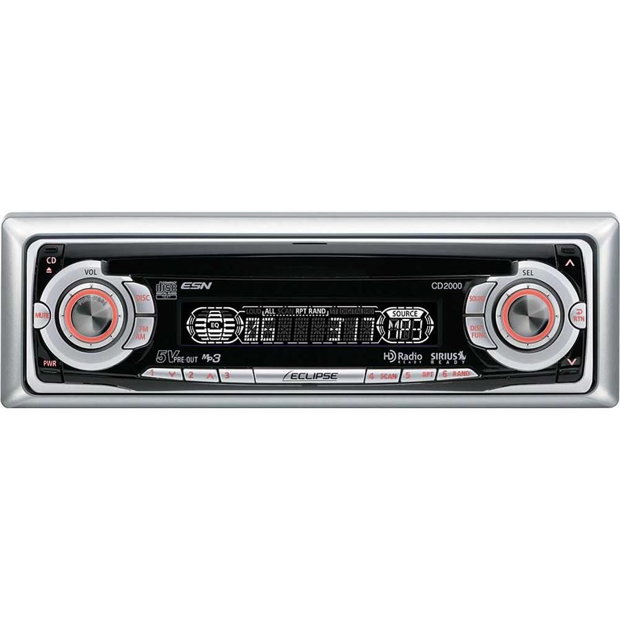 Eclipse CD2000 Audio Am FM Sirius Car Stereo Radio CD WMA aac  iPod