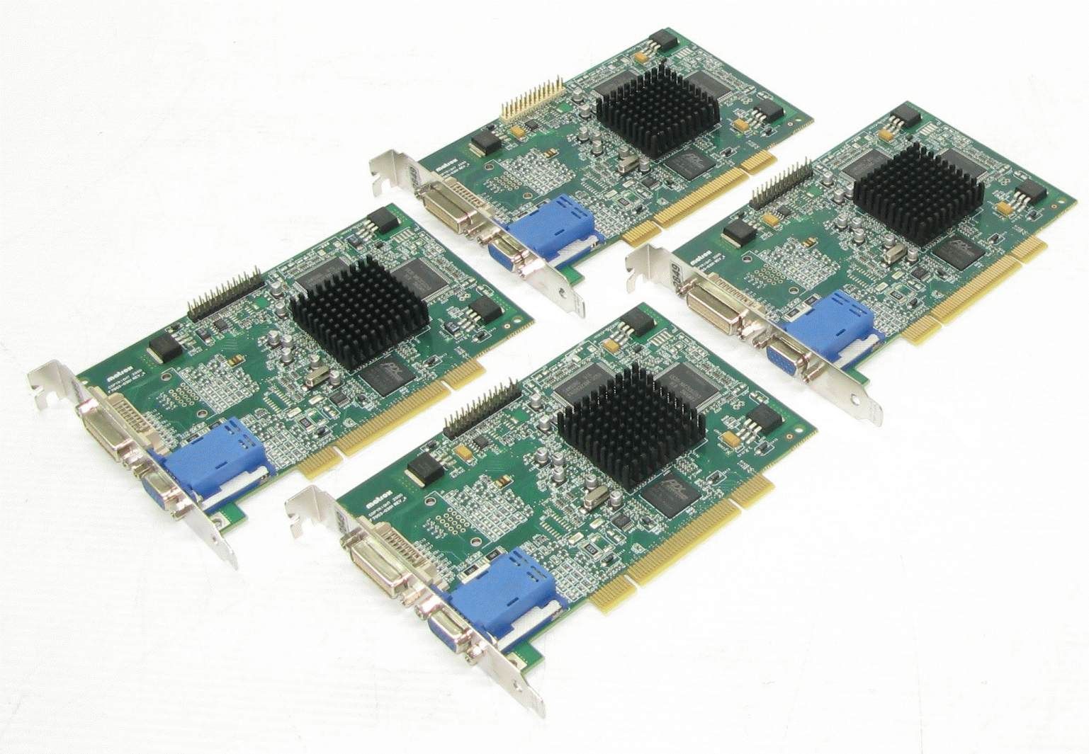  matrox f7003 0301 rev a pci dual output video graphics card 32 bit