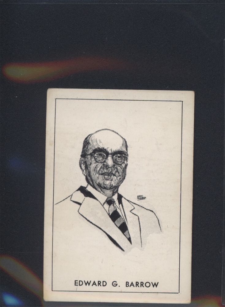 1950 Callahan HOF Edward G Barrow Short Print EX 330440