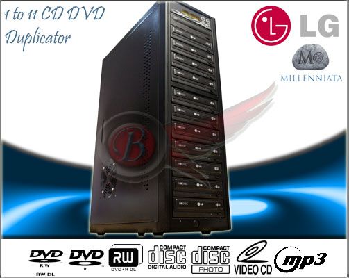  Available CD / DVD Duplicator Double Layer Built in LG 24x DVD +/  RW