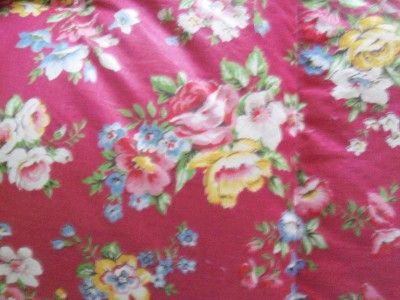 Gorgeous Vintage Feather Eiderdown Quilt Roses Flora 44x66 EX Cond