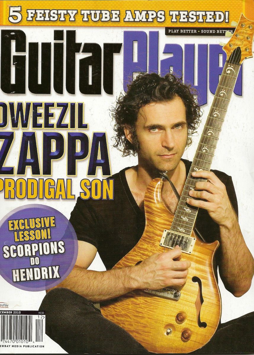 Guitar Player 12/2010  Dweezil Zappa I will Combine shipping