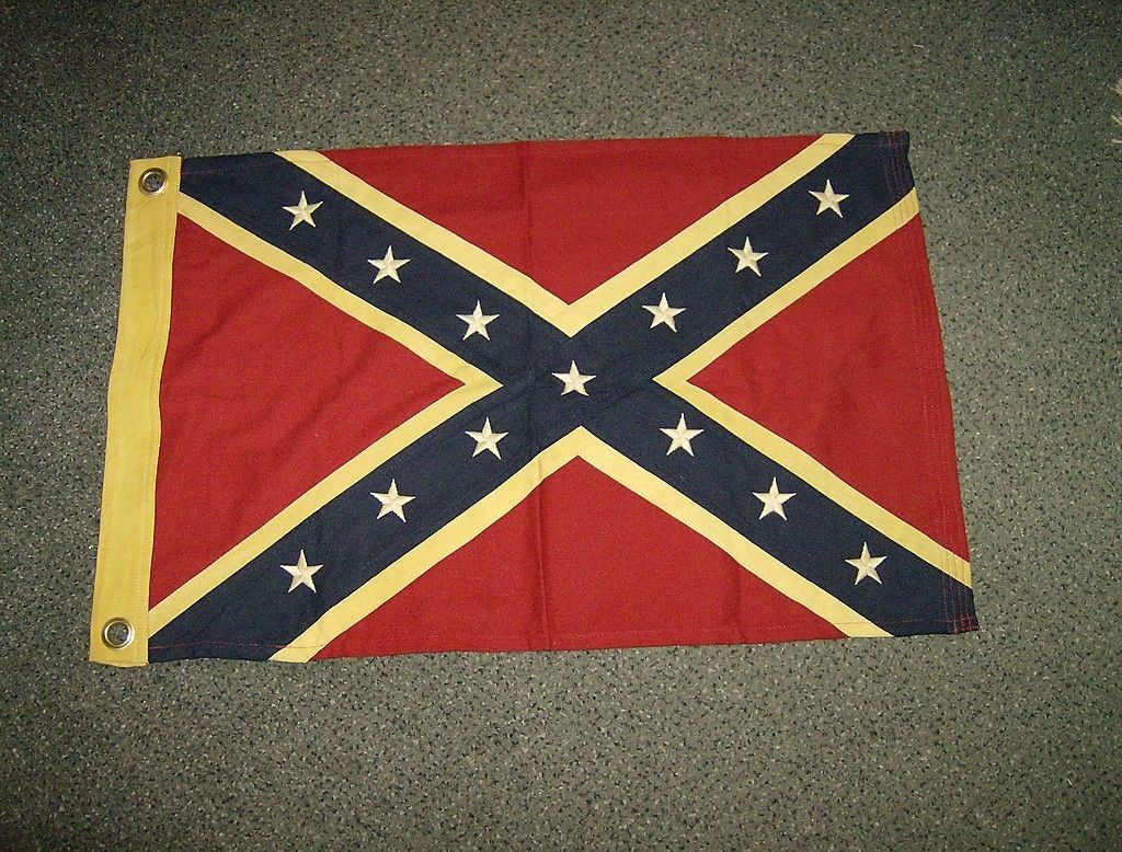  Vintage Confederate Stars and Bars Cotton Flag