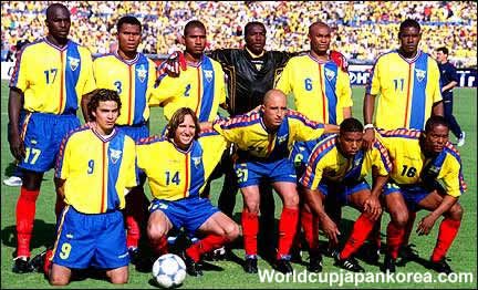 Rare Ecuador World Cup soccer jersey MENS XL 2002 FIFA Authentic