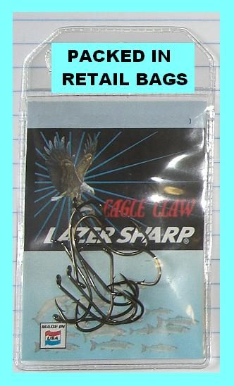 Eagle Claw Lazer Baitholder Hooks 50 Pack 8 Sz L181G