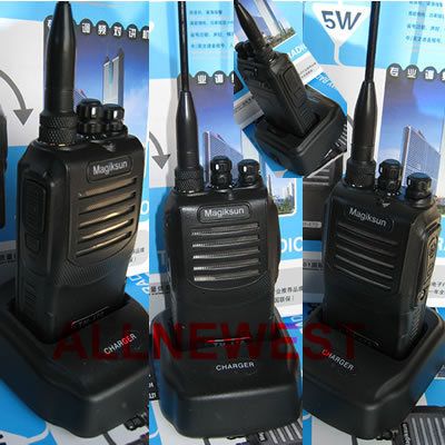 VHF Transceiver FM Radio Walkie Talkie Earpiece New