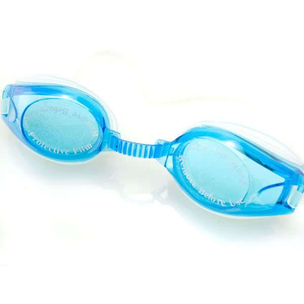 Silicone Swimming Goggles w Earplugs 1800 Adult Aqua