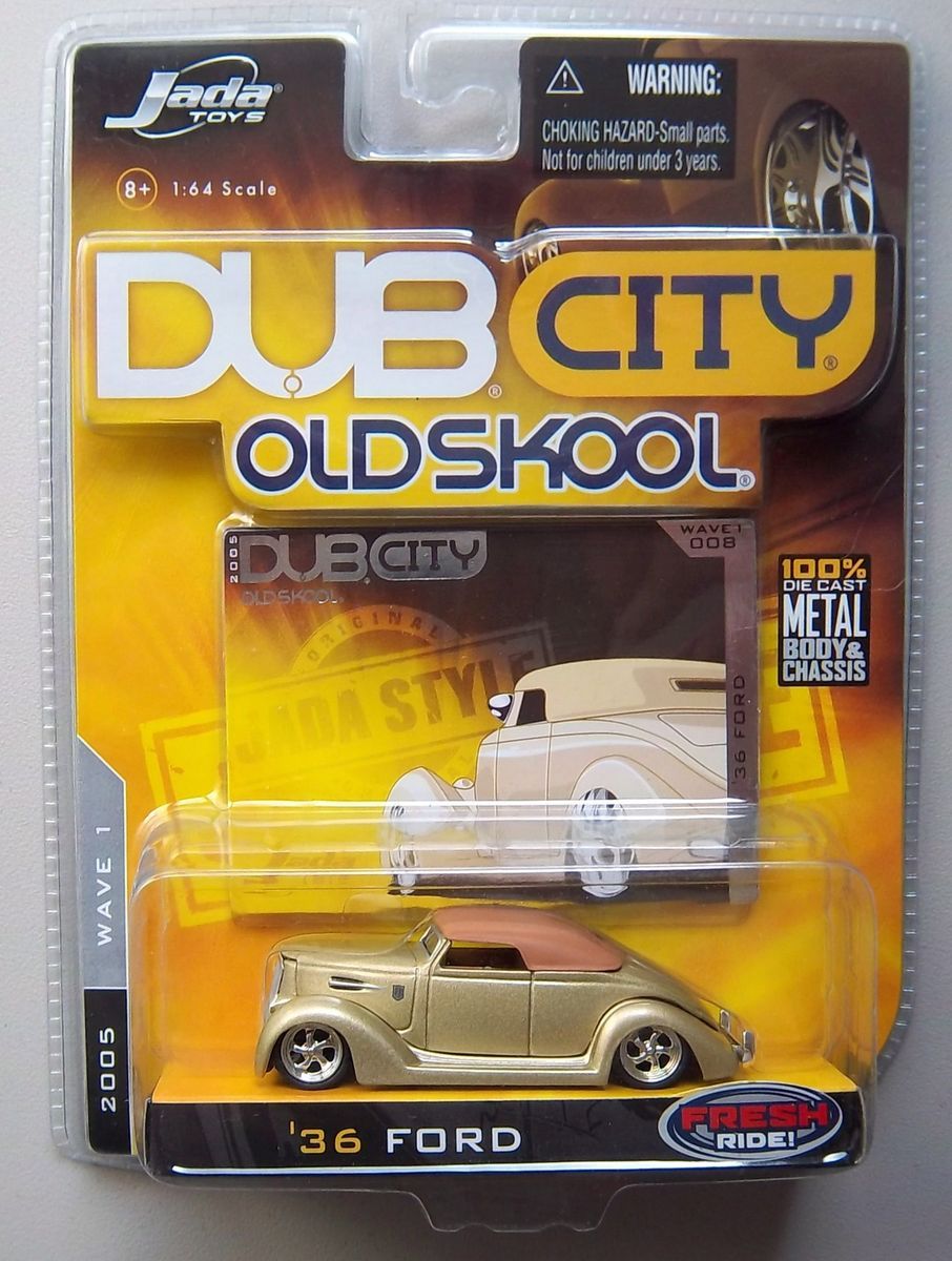 36 Ford Gold Dub City Oldskool Diecast Model Car