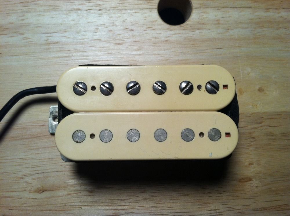 VINTAGE SEYMOUR DUNCAN DC M 14 2 K Double White Bobbins Rare