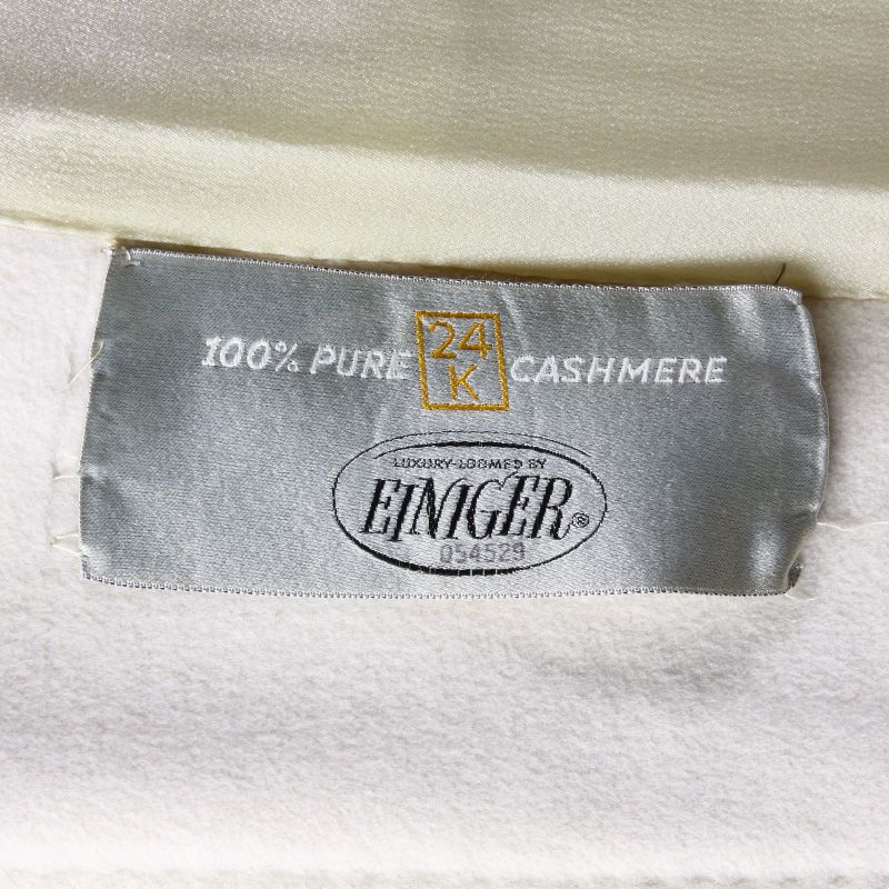 VINTAGE EINIGER 100% CASHMERE COAT Vtg 50s 60s White Ivory Mod Wool