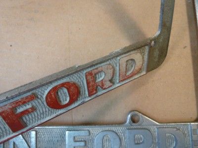 Vintage License Plate Frames Dunton Ford Santa ANA CA