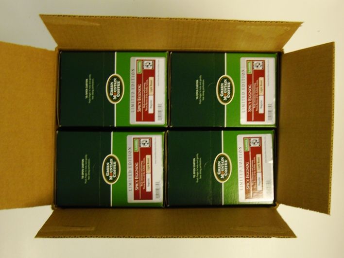 Green Mountain Spicy Eggnog Coffee K Cups 96 per Case