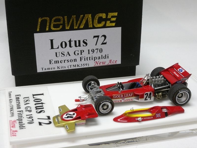 LOTUS 72 USA GP 1970 EMERSON FITTIPALDI TAMEO KIT 1 43 TMK359