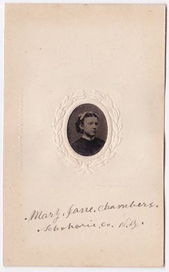 G11 878 Mary Jane Chambers Carlisle NY 1865 IDD