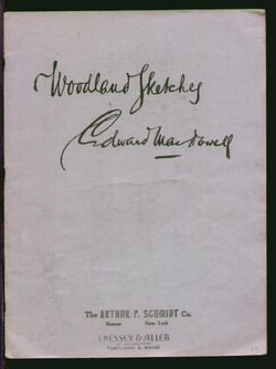 Woodland Sketches MacDowell 1924 Piano Suite Vintage Sheet Music