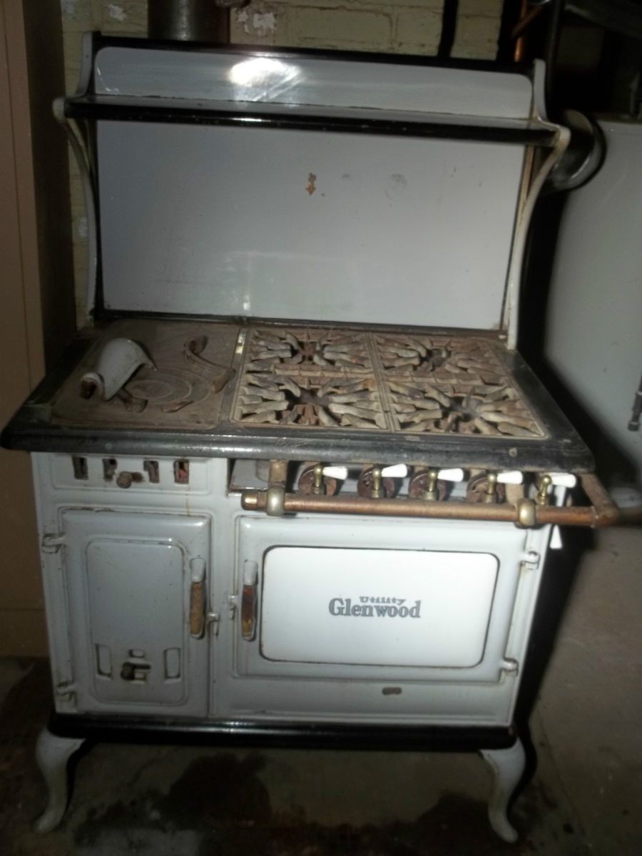  GLENWOOD COAL GAS STOVE NM 18 UTILITY TAUNTON MASS VERMONT CONN N YORK