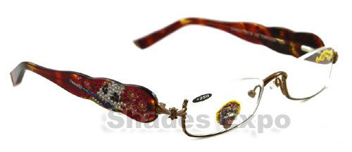 New Ed Hardy Eyeglass EHR 201 Readers Tortoise 1 50