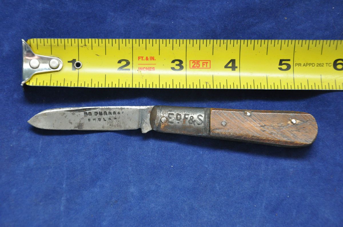 ENOS FURNESS England Knife EF S Barlow VINTAGE