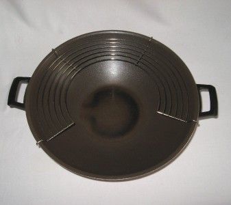 VINTAGE WEST BEND ELECTRIC IMMERSIBLE WOK W TEMPURA RACK & DIAL HEAT