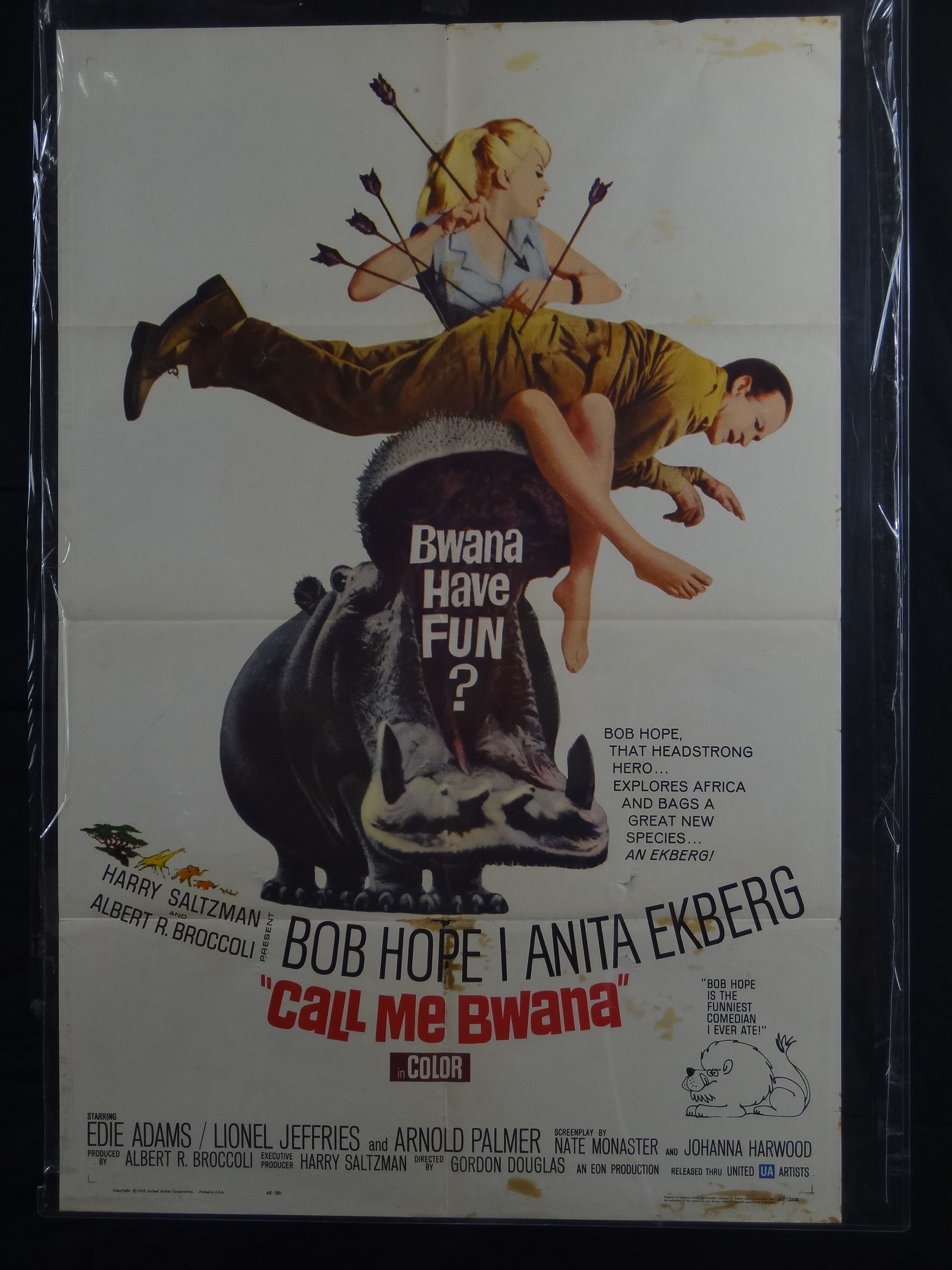  1963 C05 One Sheet Comedy Bob Hope Anita Ekberg Edie Adams G VG