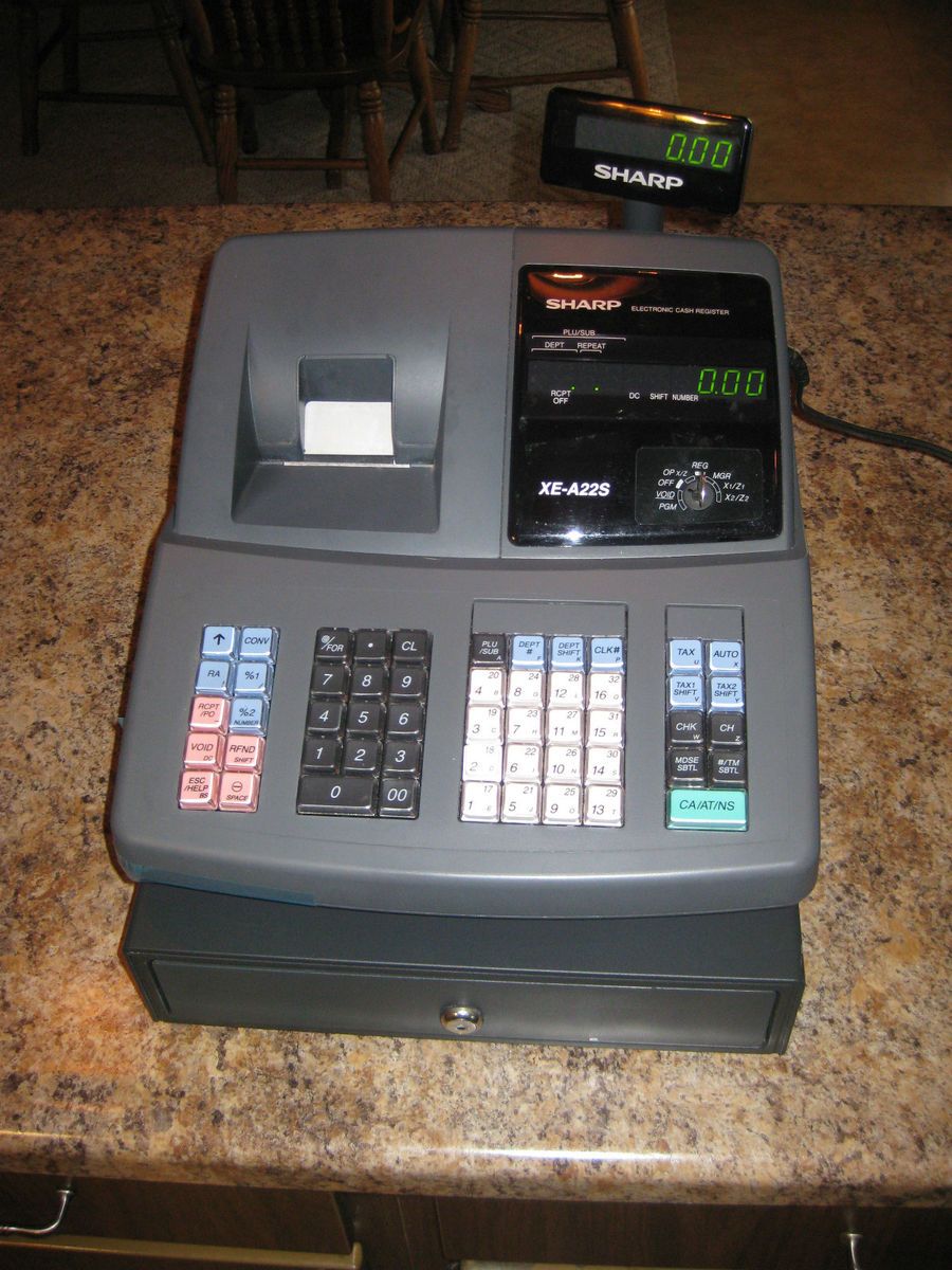  Sharp Electronic Cash Register