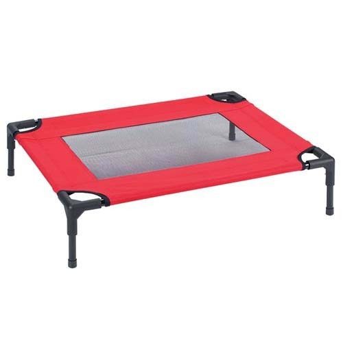 Pet Edge Crimson Elevated Outdoor Dog Cot w Mesh Panel