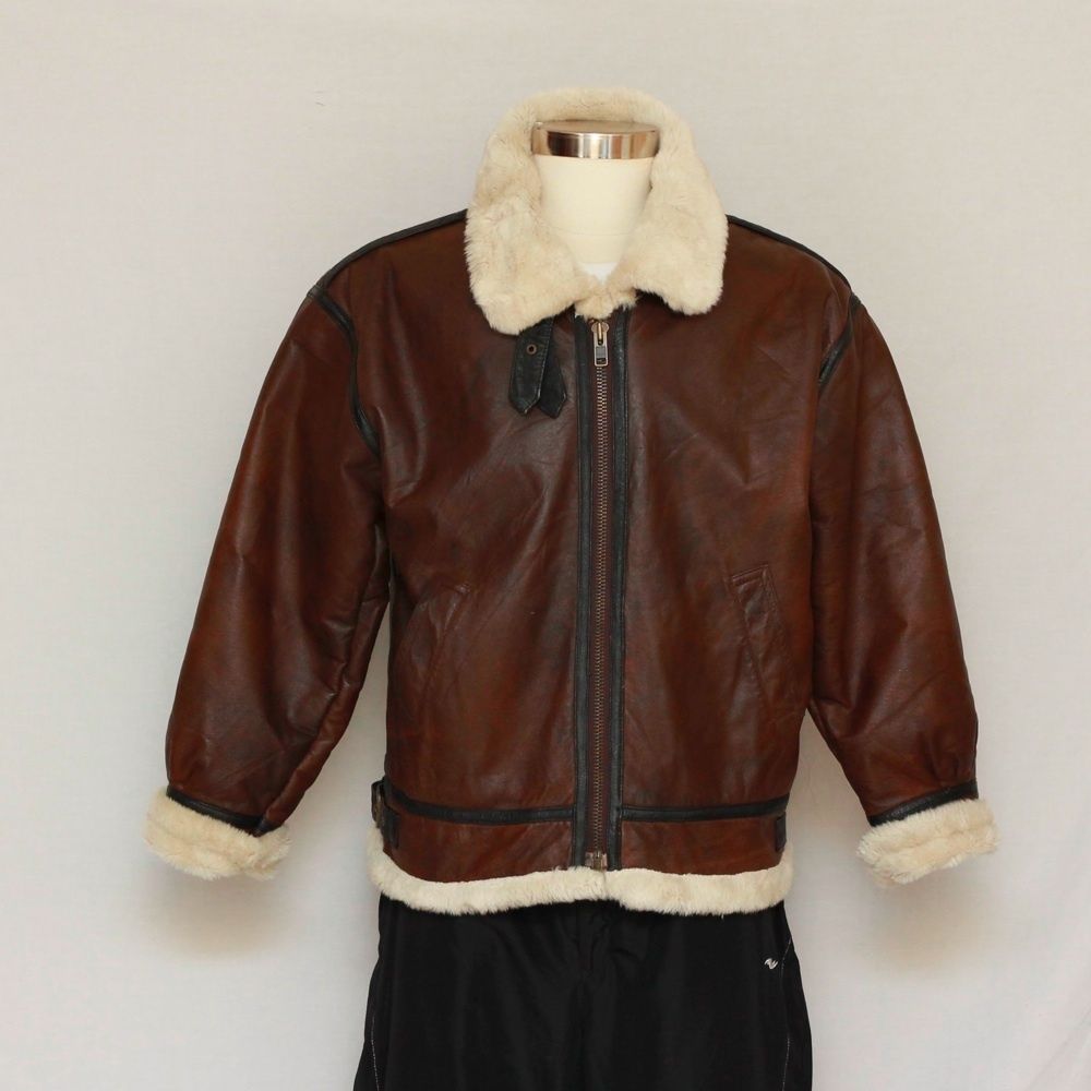 Lloyd Elliot Country Club Winter Warm Style Cockpit B 3 Bomber Leather