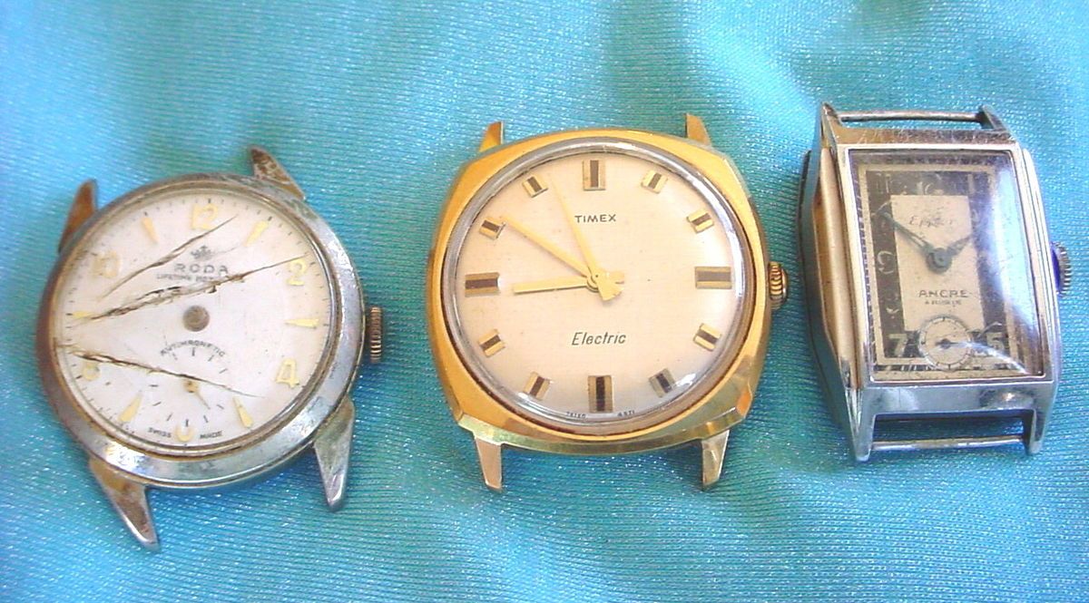  Vintage Mens RODA TIMEX Electric EPPLER Watch WRISTWATCH Estate Swiss