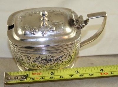 John Emes Beautiful Silver Mustard Pot 1807 Made in London 127G of