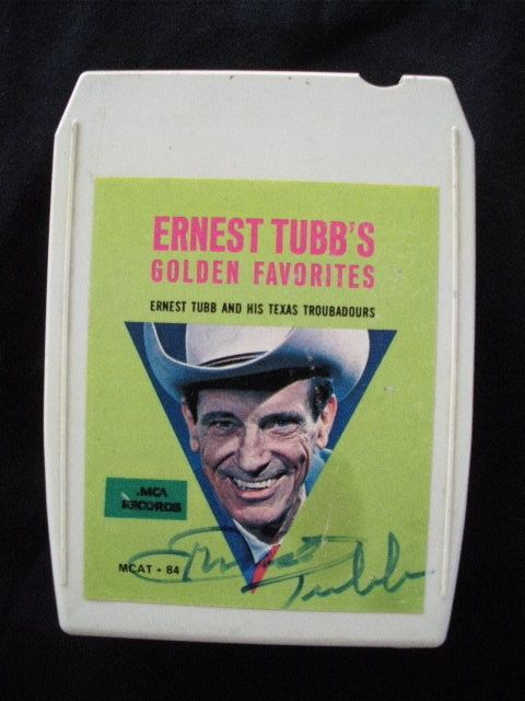 ERNEST TUBB SIGNED AUTOGRAPHED 8 TRACK JOHNNY CASH HANK WILLIAMS