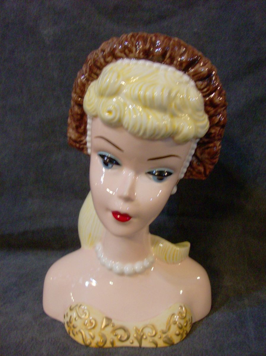 Enesco Barbie Evening Splendor Head Vase