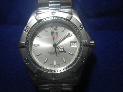 Tag Heuer 2000 Professional WK1112 Stainless Steel Swiss Diver Watch