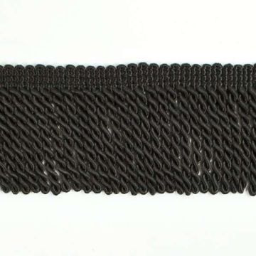 Erika Bullion Fringe Trim Yard Black