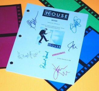  Script Detox Signed rpt Hugh Laurie Jesse Spencer Omar Epps