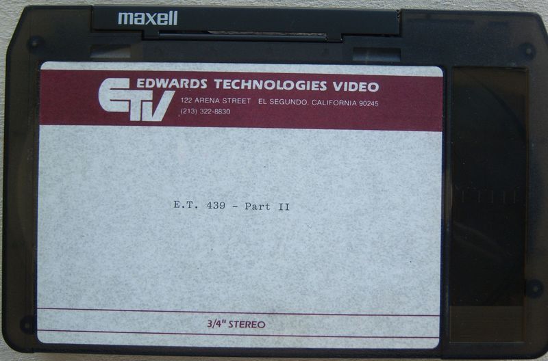 ETV #439 P2 DEC 1987 U MATIC 80S PROMO MUSIC VIDEO/BRYAN FERRY