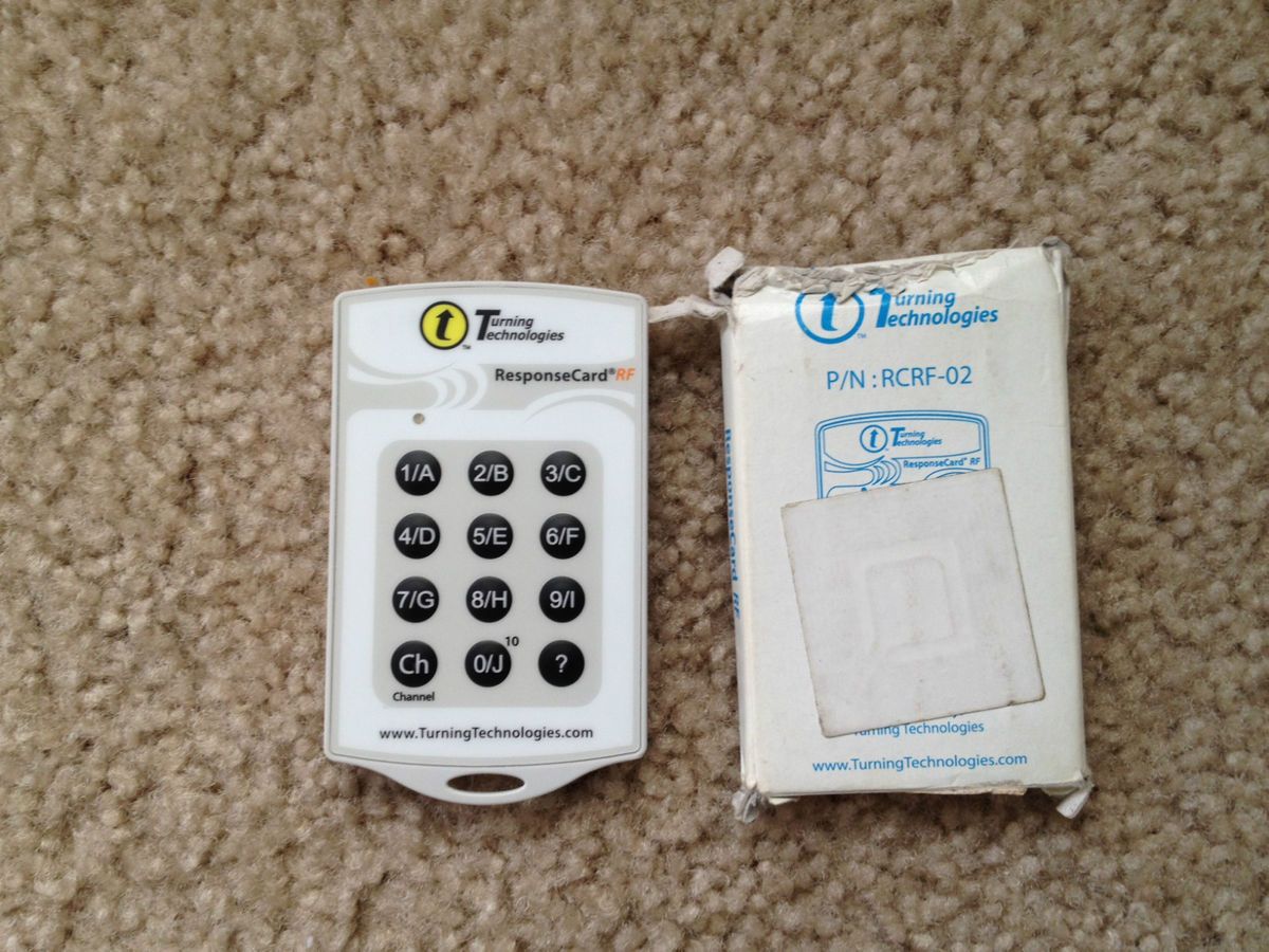  Turning Technologies Responsecard RF Clicker