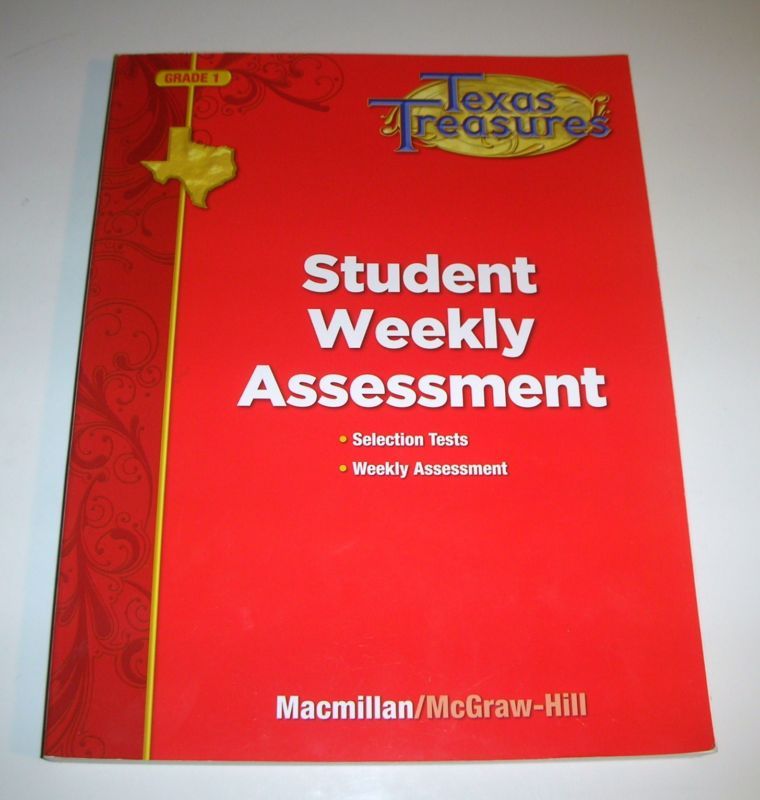 9780022062446 Texas Treasures Student Weekly Assessment Garde 1 BRAND