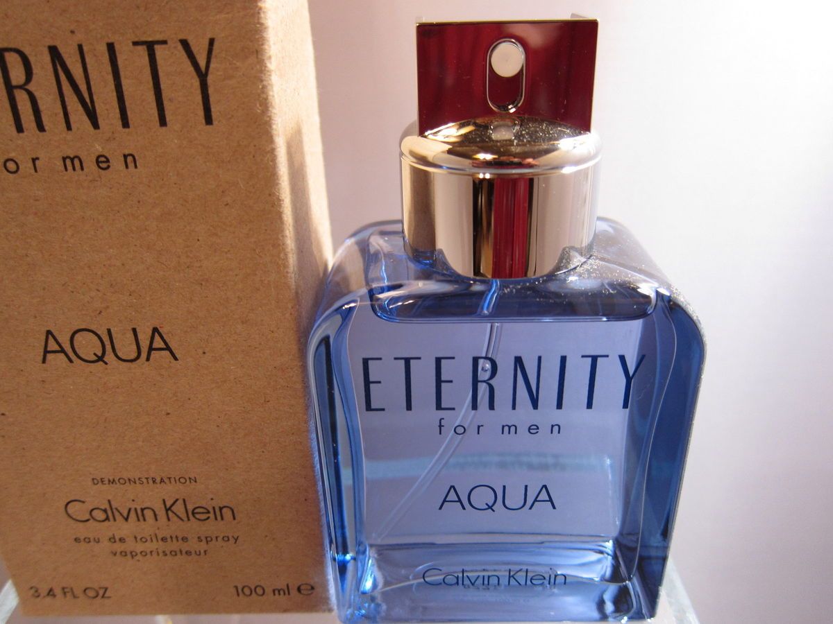 Large CK ETERNITY for Men AQUA EDT 3.4oz( 100 ml), tester, NEW