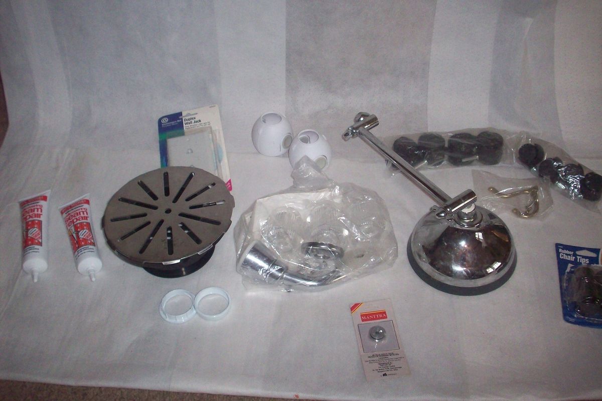 PLUMBING FLANGE/SHOWER HEAD/FAUCETT KNOBS & MORE