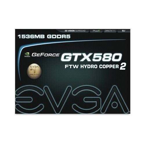 NVIDIA EVGA GeForce GTX 580 FTW Hydro Copper 2 Video Card