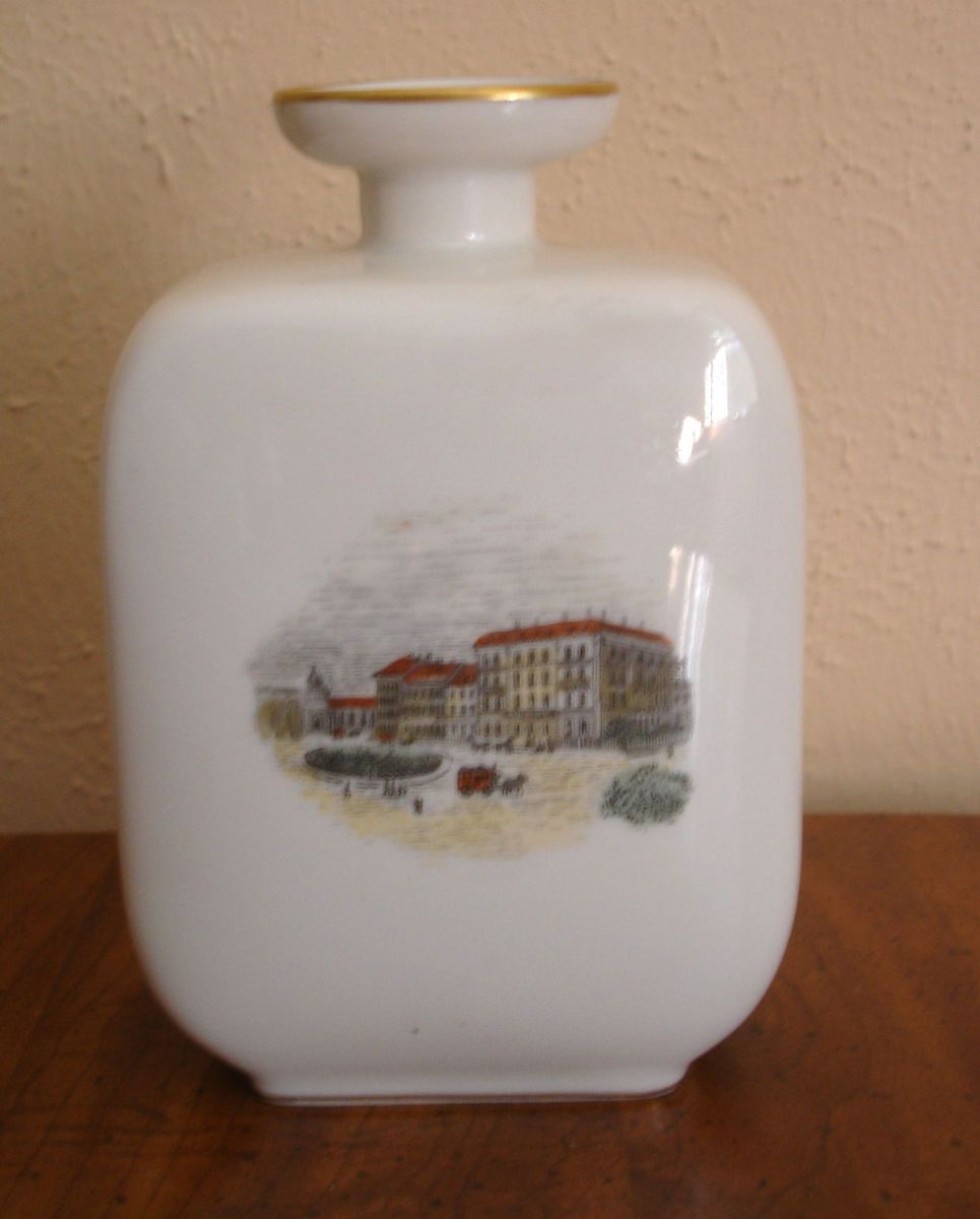  Tea Bottle Porcelain Vintage Picture Hotel Euler Basel Marked