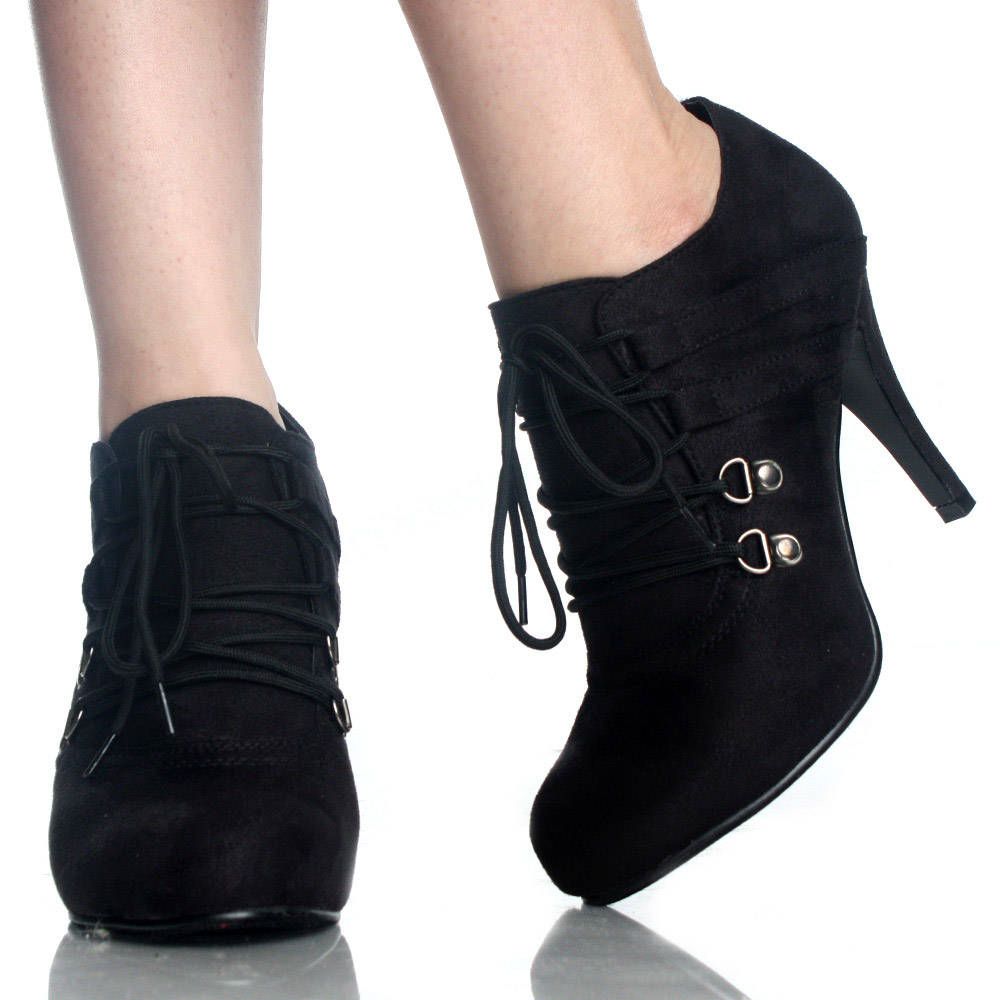 Focus 61 Black Suede Womens Fashion