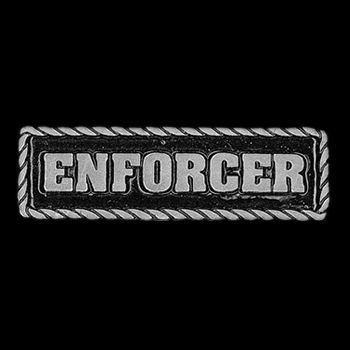 Enforcer Leather Jacket Vest Biker Pin