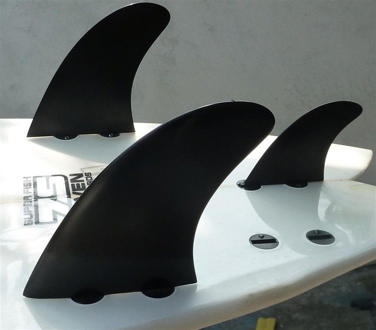 FCS Compatible Surf Fins Mr 78 Style Twins w Trailer