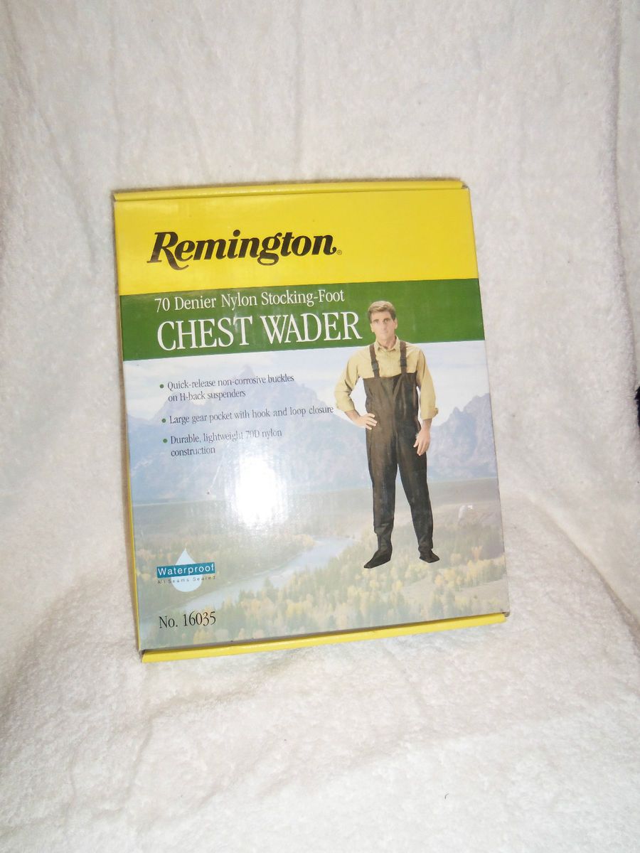 New Remington Fishing Nylon Stocking Foot Chest Wader 16035 Size XL