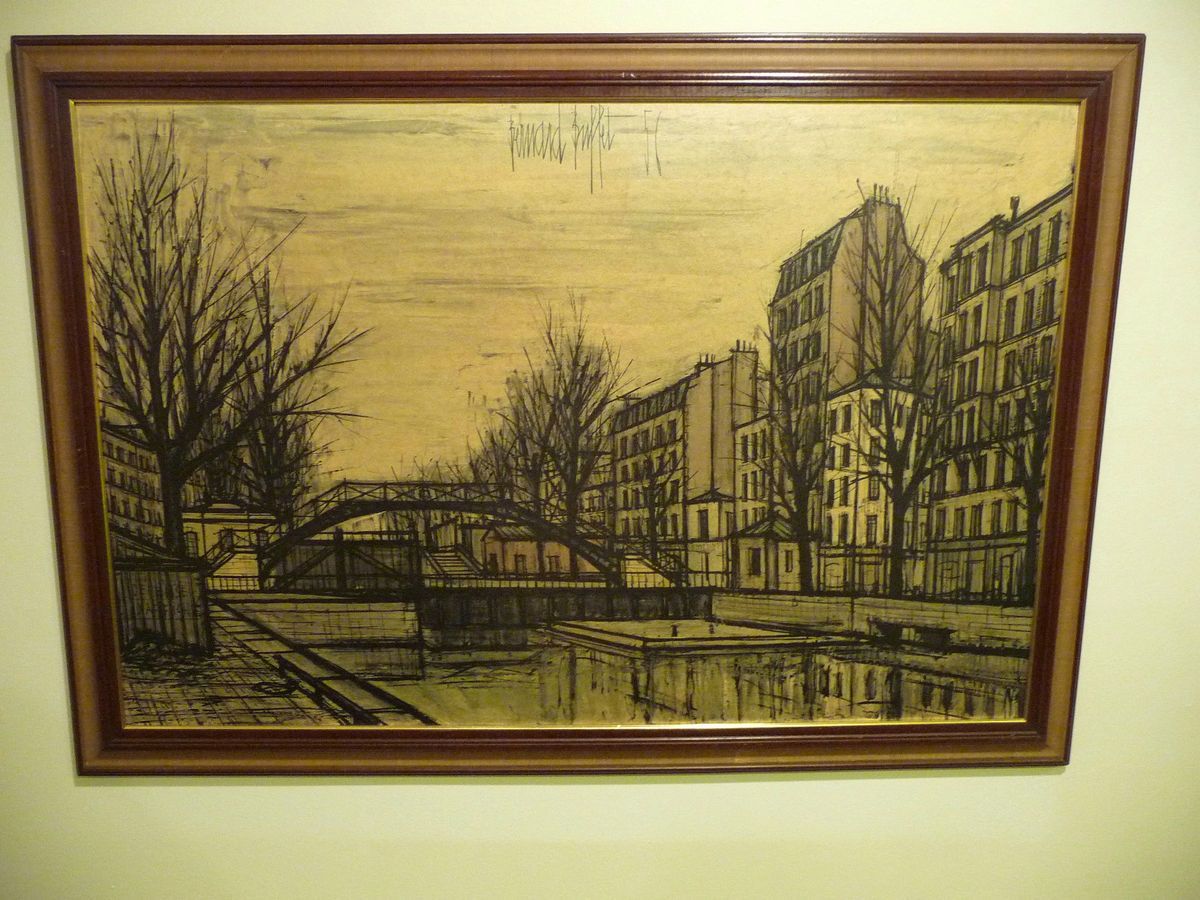   Turner Wall Accessory Print Bernard Buffet Canal Saint Martin Paris