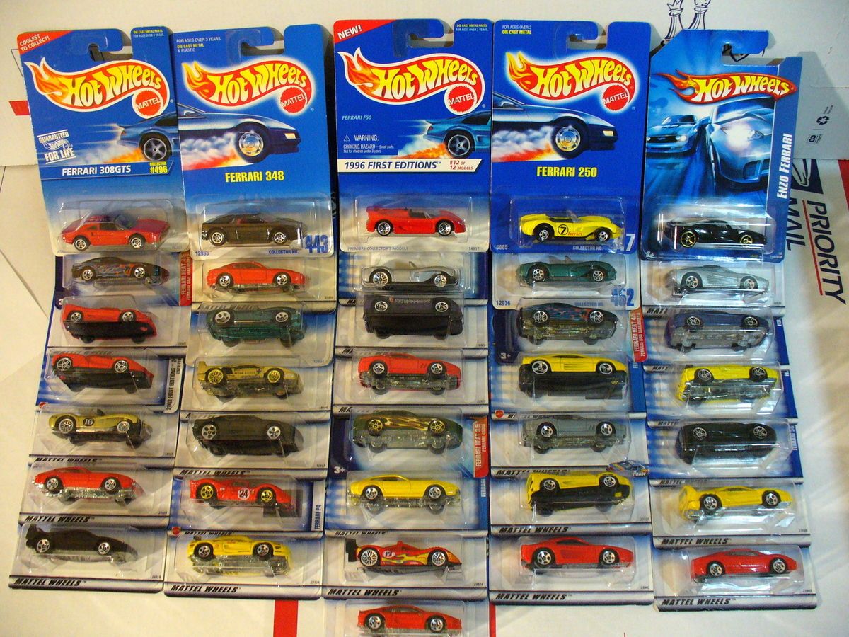  Hot Wheels Lot of 36 Ferraris