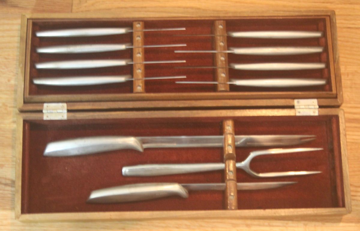 Vintage 11 PIECE GERBER MIMING RON SNICKERSNEE DURENDAL CUTLERY SET